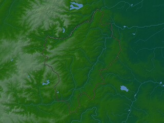 North Northamptonshire, England - Great Britain. Physical. No legend