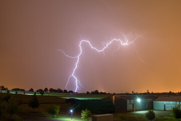 lightning over the city 1