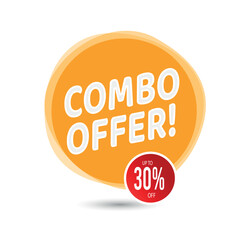 Combo Offer vector, icon and badge design