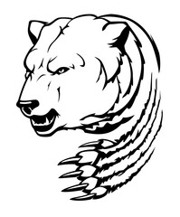 Polar Bear Rip Claw, Mascot Design