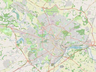 Norwich, England - Great Britain. OSM. No legend