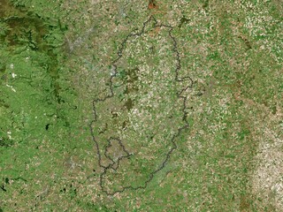 Nottinghamshire, England - Great Britain. High-res satellite. No legend