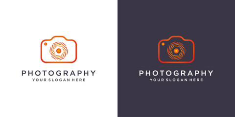 Abstract camera logo design