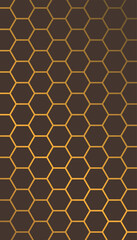 Fototapeta premium Abstract art background vector with bee honeycomb colored. Color wallpaper.