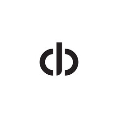 DB initial logo design template vector illustration