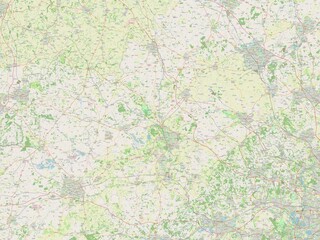 Oxfordshire, England - Great Britain. OSM. No legend