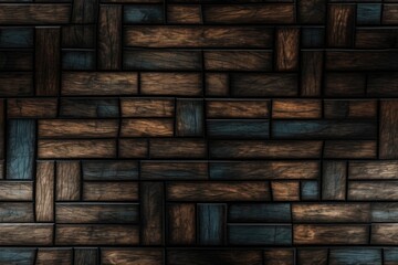 Tileable wood backgrounds. Seamless tiled dark wood backgrounds