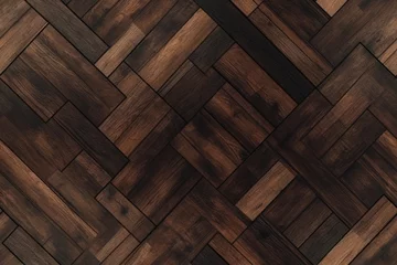 Möbelaufkleber Tileable wood backgrounds. Seamless tiled dark wood backgrounds © Noize