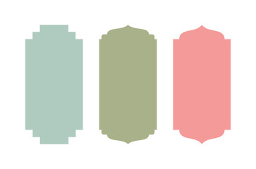 Mosque window. Shapes for Eid and Ramadhan decoration