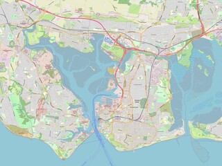 Portsmouth, England - Great Britain. OSM. No legend