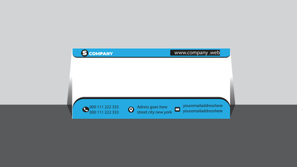  Creative envelope design blue and black color.