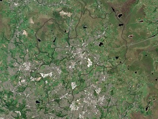 Rochdale, England - Great Britain. Low-res satellite. No legend