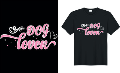 dog love - Dog T Shirt design,Template vector graphics