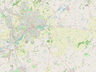 Rushcliffe, England - Great Britain. OSM. No legend