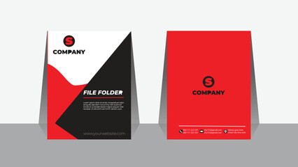 Corporate folder for file template design.
