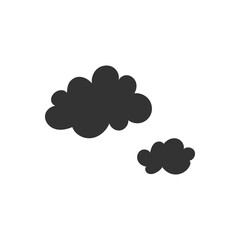 Fototapeta na wymiar Hand drawn rain vector icon. Cloud flat sign design. Rainy cloud vector symbol pictogram. Rainfall icon. UX UI icon