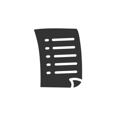 Hand drawn document vector icon. Paper list of tasks flat sign design. Document paper symbol pictogram. UX UI icon