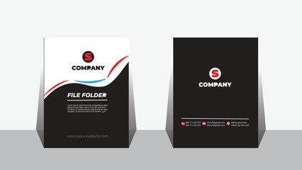 Creative file folder template design.
