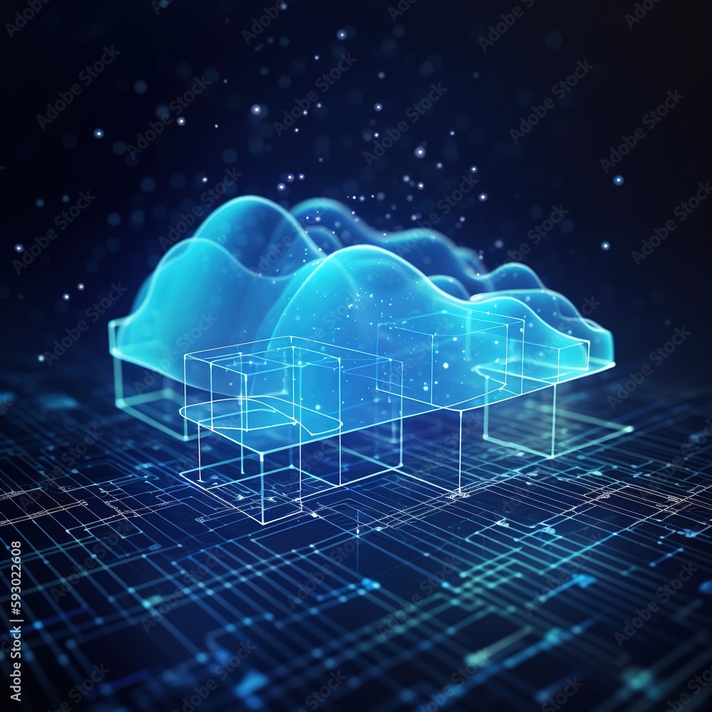 Poster cloud computing storage and data transfer cloud network , cloud technology. networking and internet 