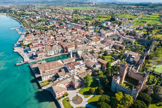 Village of Lazise, aerial view.
Lake of Garda in Italy