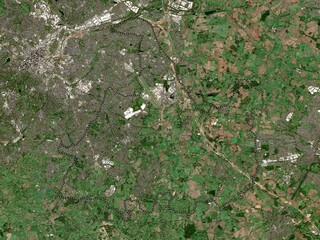 Solihull, England - Great Britain. Low-res satellite. No legend