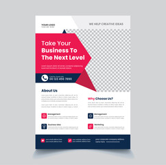 modern digital marketing agency flyer template