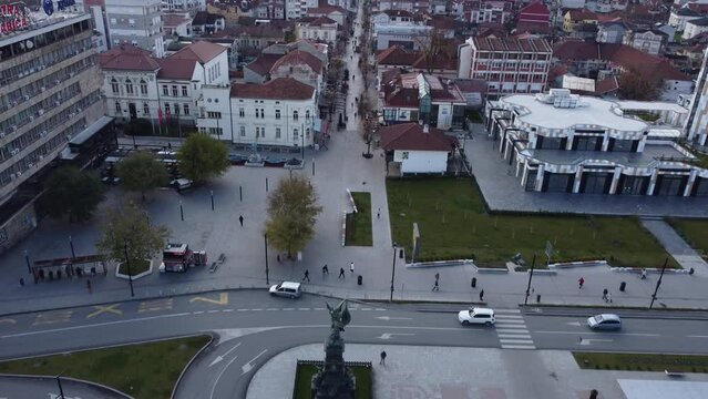 Monument to Kosovo heroes in City center Kru&scaron;evac, Serbia / Spomenik Kosovskih junaka