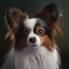 Preciosa imagen de vivos colores de tus compañeros mas fieles, los animales, disfruta de ella y de su tierna mirada