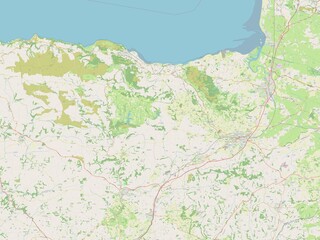 Fototapeta premium Somerset West and Taunton, England - Great Britain. OSM. No legend