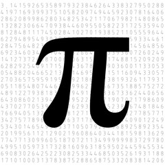 Number pi illustration