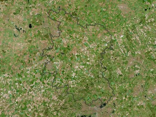 South Oxfordshire, England - Great Britain. High-res satellite. No legend