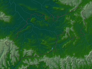 South Somerset, England - Great Britain. Physical. No legend