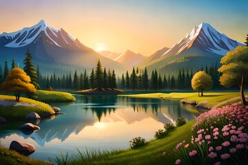 uhe in den Bergen, generative KI