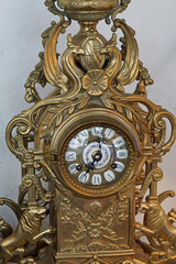 Antique brass clock