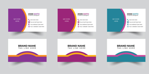 creative business card Vector illustration Visiting card