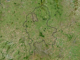 Staffordshire, England - Great Britain. High-res satellite. No legend