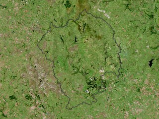Staffordshire Moorlands, England - Great Britain. High-res satellite. No legend