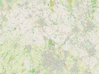 Staffordshire, England - Great Britain. OSM. No legend