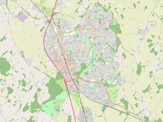 Stevenage, England - Great Britain. OSM. No legend