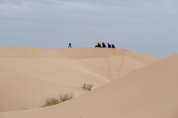 The beautiful sand dunes in bou saada the closest desert place for the capital.