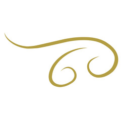 Calligraphic design elements vintage ornaments swirls and scrolls decorations vector