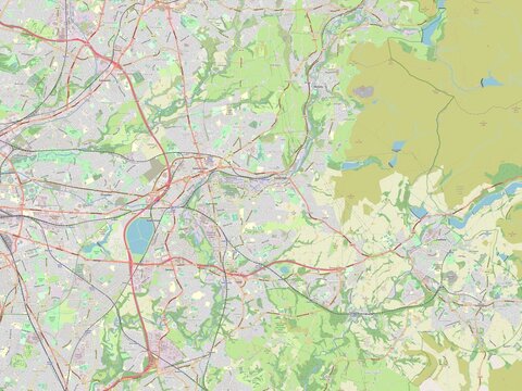 Tameside, England - Great Britain. OSM. No legend