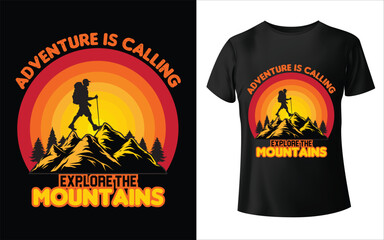 Mountain t shirt design