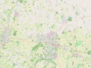 Telford and Wrekin, England - Great Britain. OSM. No legend