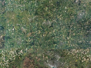 Test Valley, England - Great Britain. High-res satellite. No legend