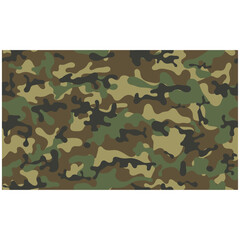 Camouflage seamless pattern. Trendy style camo, repeat. 
Khaki texture, military army hunting. Vector illustration.
