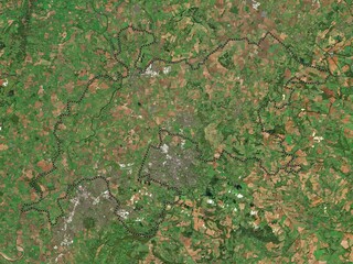 Tewkesbury, England - Great Britain. Low-res satellite. No legend