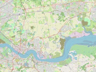Thurrock, England - Great Britain. OSM. No legend