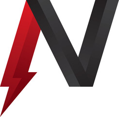 Letter N Logo Power