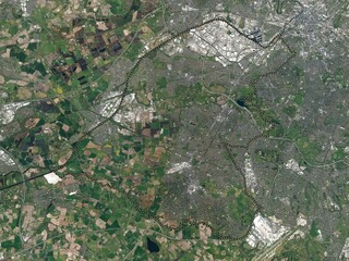 Trafford, England - Great Britain. High-res satellite. No legend